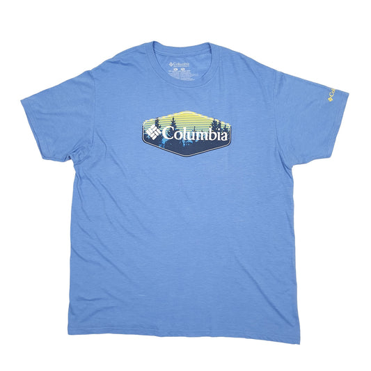 Mens Blue Columbia Sportswear Short Sleeve T Shirt