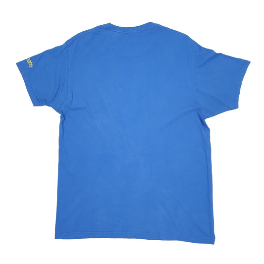 Mens Blue Columbia Sportswear Performance Fishing Gear PFG Short Sleeve T Shirt