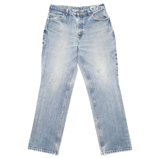Mens Blue Carhartt Flame Resistant Casual JeansW34 L32