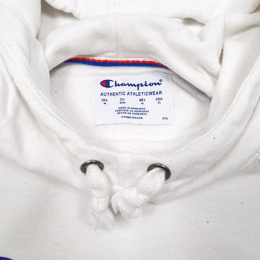 Mens White Champion Hoodie Jumper