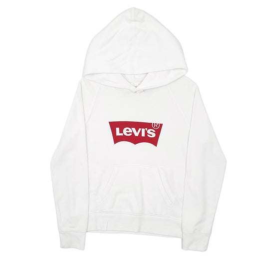 Womens White Levis Hoodie Jumper