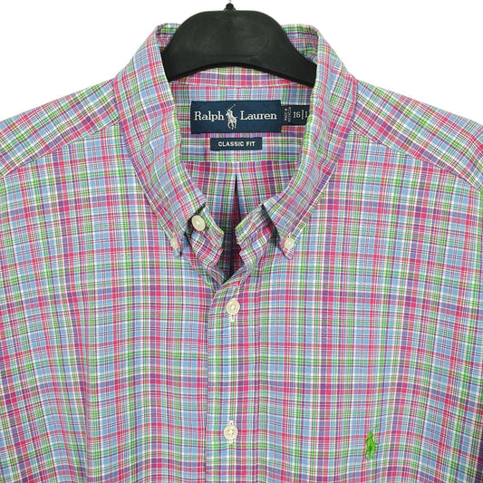 Mens Pink Ralph Lauren Long Sleeve Shirt