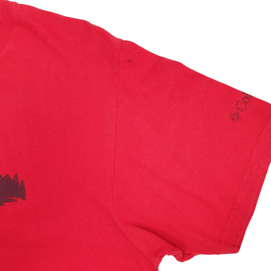 Mens Red Columbia Sportswear Short Sleeve T Shirt