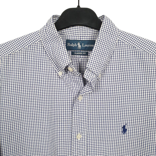 Ralph Lauren Long Sleeve Regular Fit Check Shirt Blue