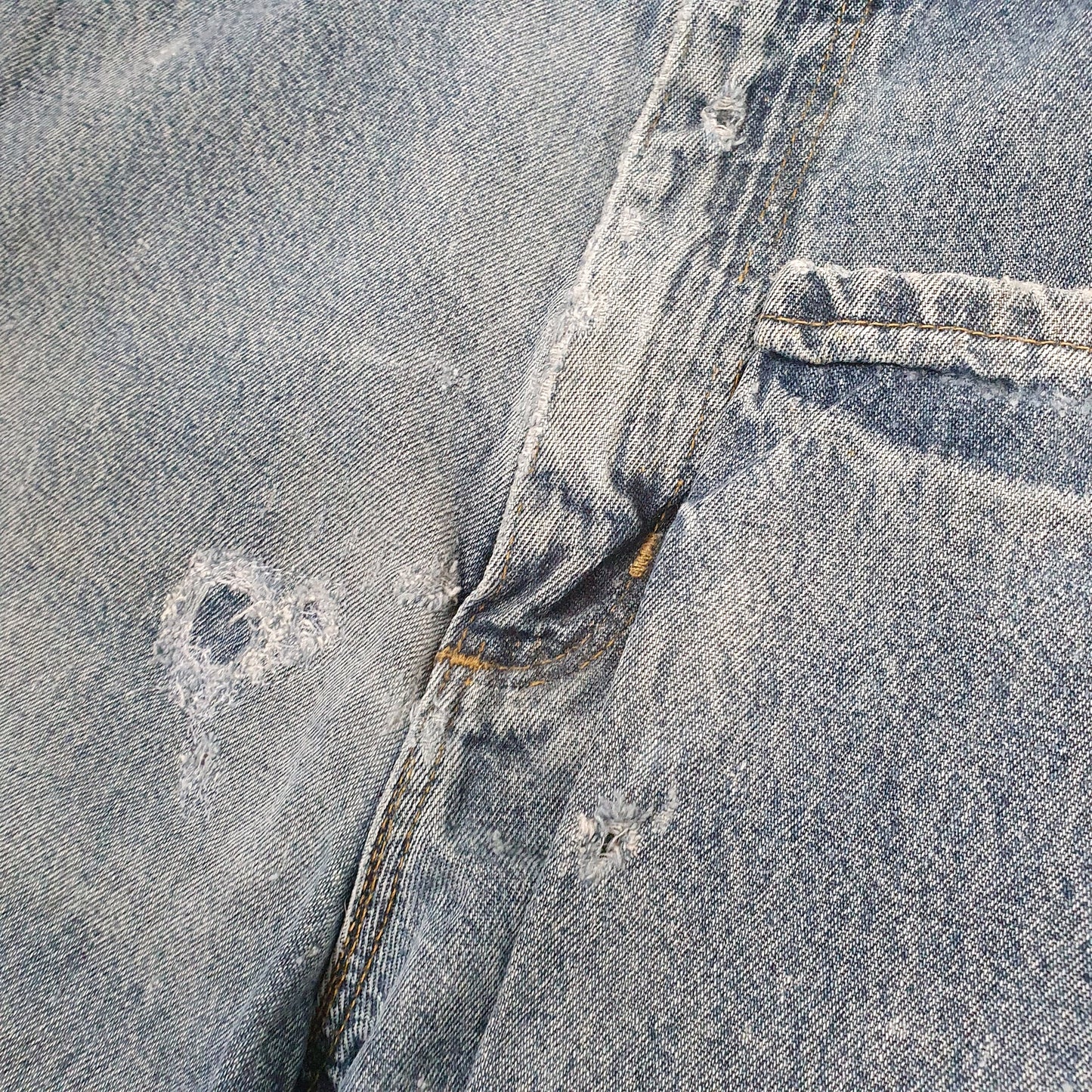 Carhartt Casual Loose Fit Carpenter Jeans W34 L28 Blue