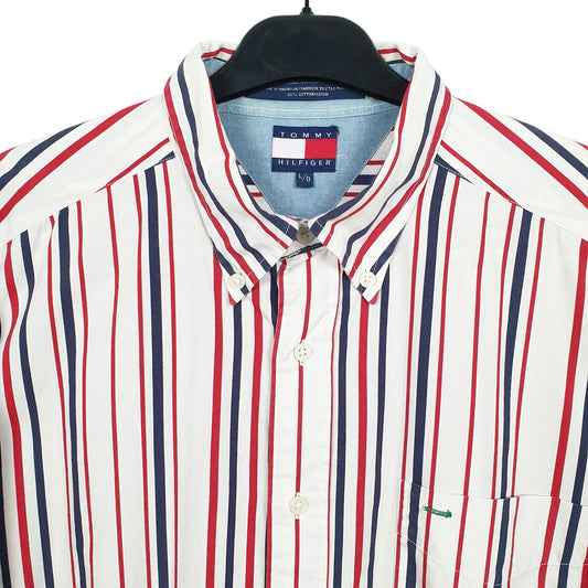 Mens Red Tommy Hilfiger Long Sleeve Shirt