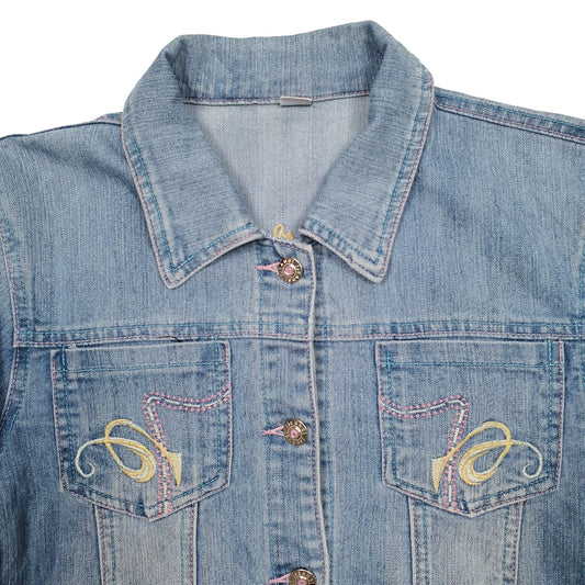 Womens Blue Unbranded Denim Jacket Coat