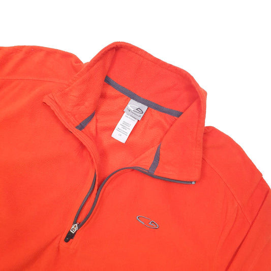 Champion Quarter Zip Fleece L Orange