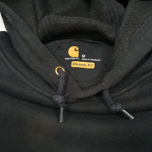 Mens Black Carhartt Work Wear Hoodie Jumper