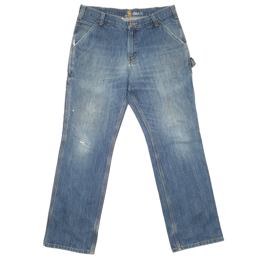 Mens Blue Carhartt Carpenter JeansW34 L30