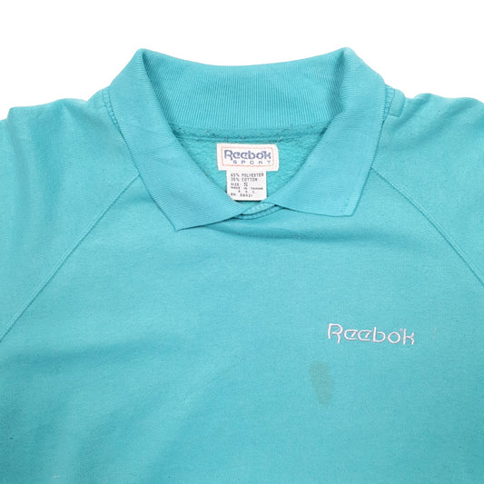Mens Turquoise Reebok Crewneck Jumper