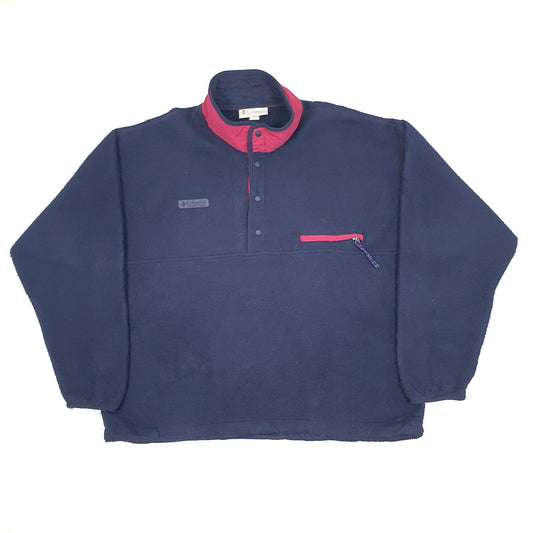 Columbia Sportswear Quarter Zip Fleece XXL Navy
