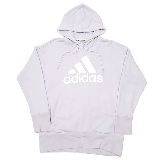 Womens Pink Adidas Hoodie Jumper