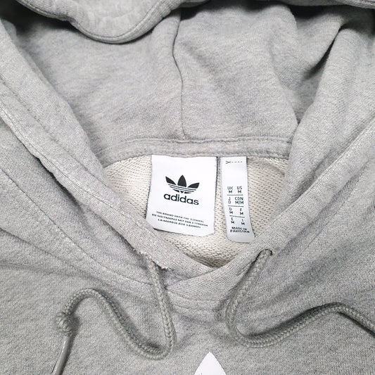 Mens Grey Adidas Hoodie Jumper
