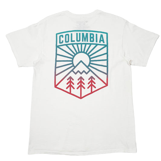Mens White Columbia Sportswear Short Sleeve T Shirt