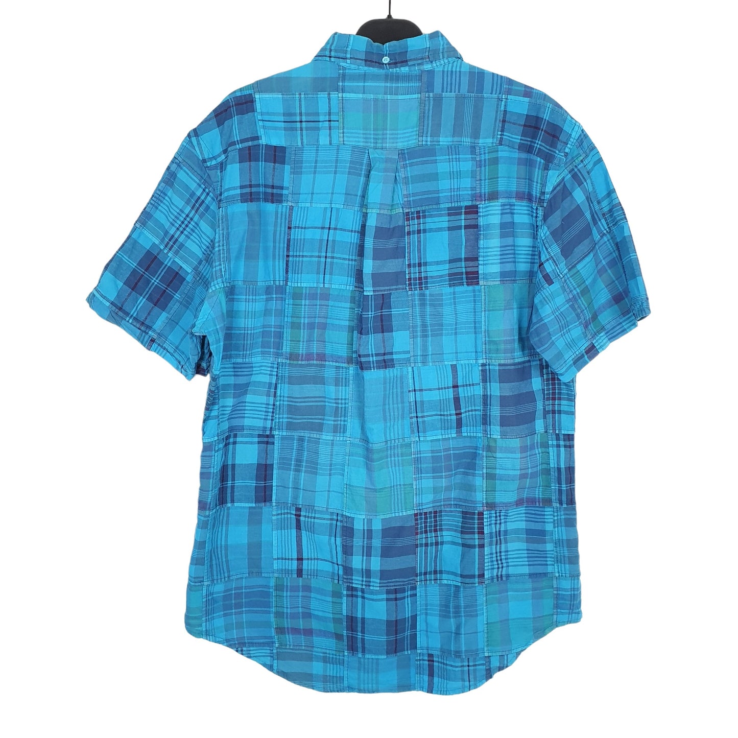 Ralph Lauren Short Sleeve Custom Fit Check Shirt Blue
