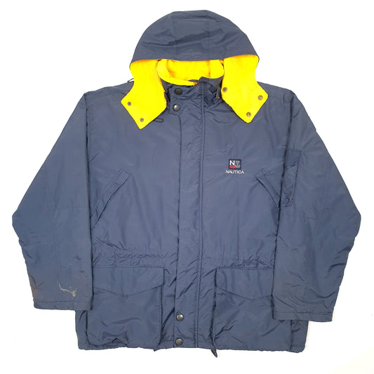 Mens Navy Nautica Rain Coat Coat