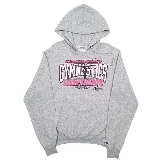 Womens Grey Champion 2019 Womens Gymnastics Championship Hoodie Jumper