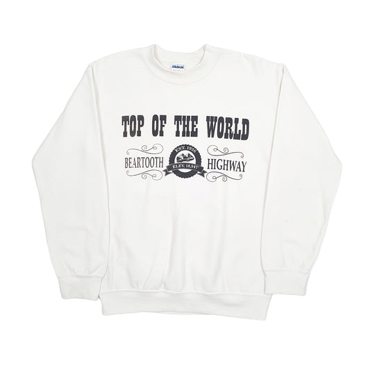 Gildan Beartooth Highway Crewneck S White