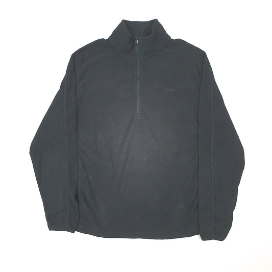 Mens Black Champion Quarter Zip Jumper