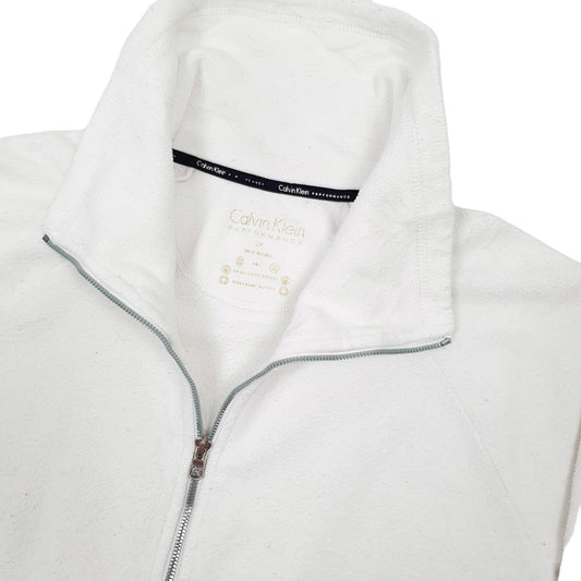 Calvin Klein Full Zip Fleece XXL White