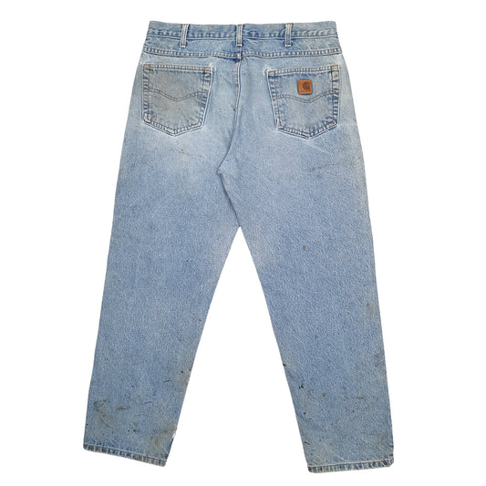 Mens Blue Carhartt Carpenter JeansW36 L30