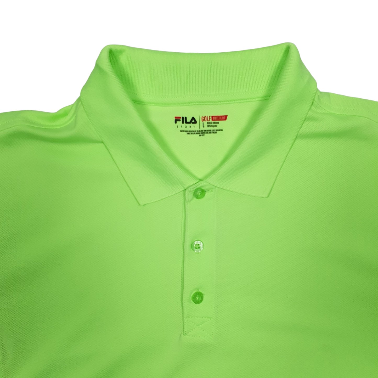 Fila Golf Short Sleeve Polyester Polo Shirt Green