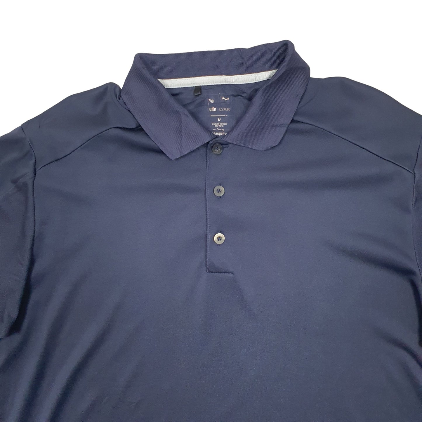 Adidas Short Sleeve Polyester Polo Shirt Blue