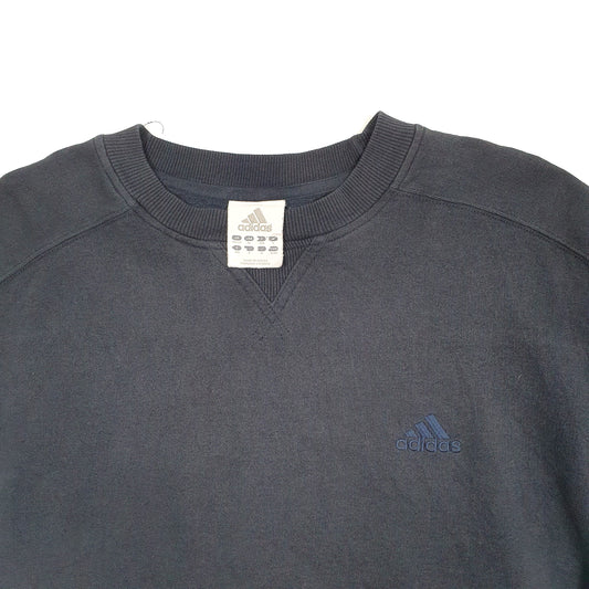 Mens Navy Adidas Crewneck Jumper