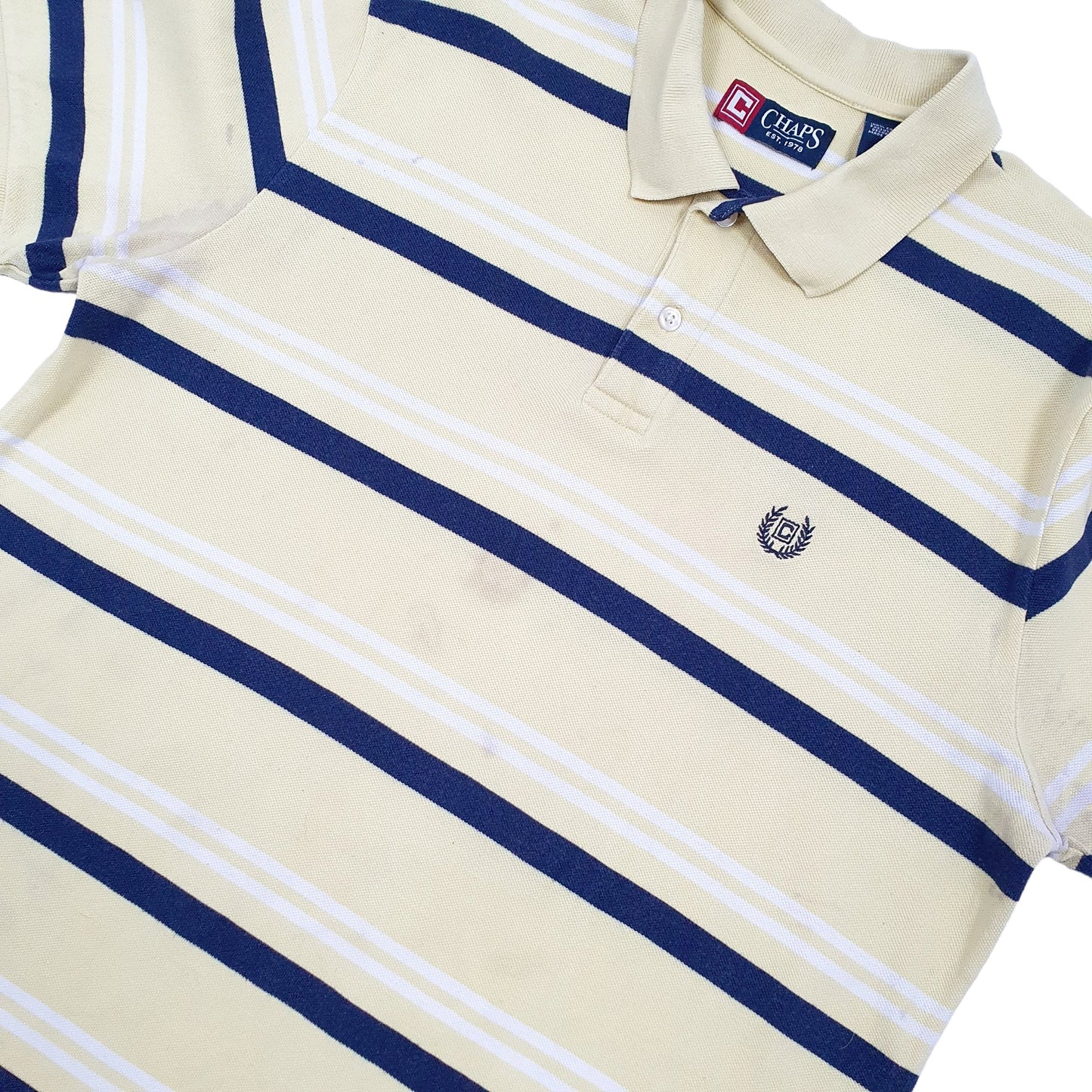 Chaps Short Sleeve Polo Shirt Yellow