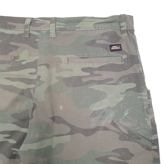 Mens Green Dickies Denim Shorts