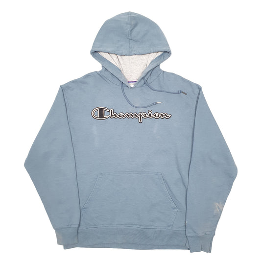 Mens Blue Champion Hoodie Jumper