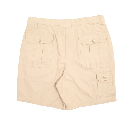 Mens Beige Adjust-a-band Cargo Shorts