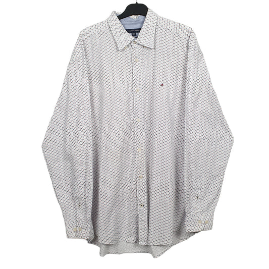 White Tommy Hilfiger Long Sleeve Shirt
