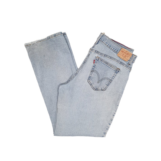 Levis 550 Relaxed Fit 1990s Stretch Bootcut Jeans UK18 Blue