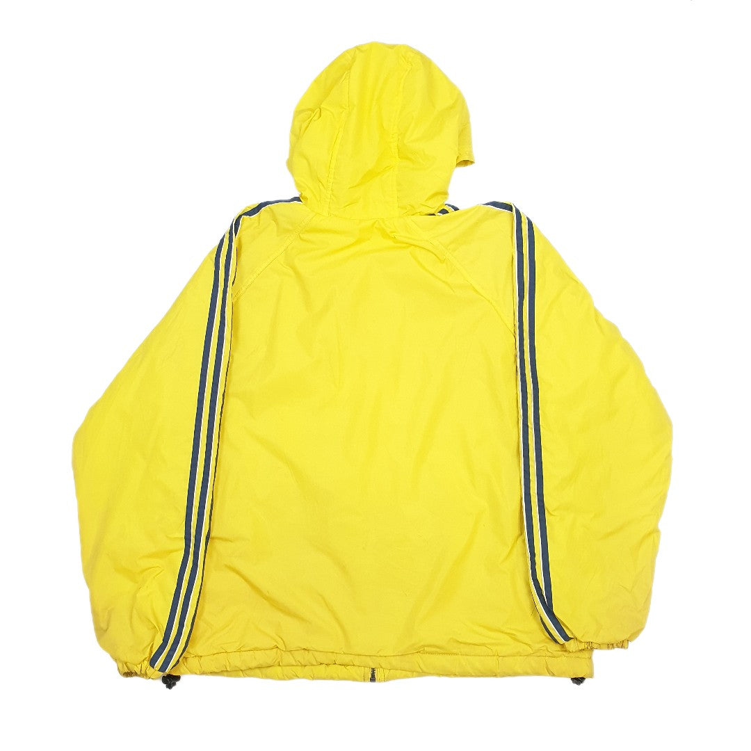 Mens Adidas Reversible Bomber Jacket Yellow