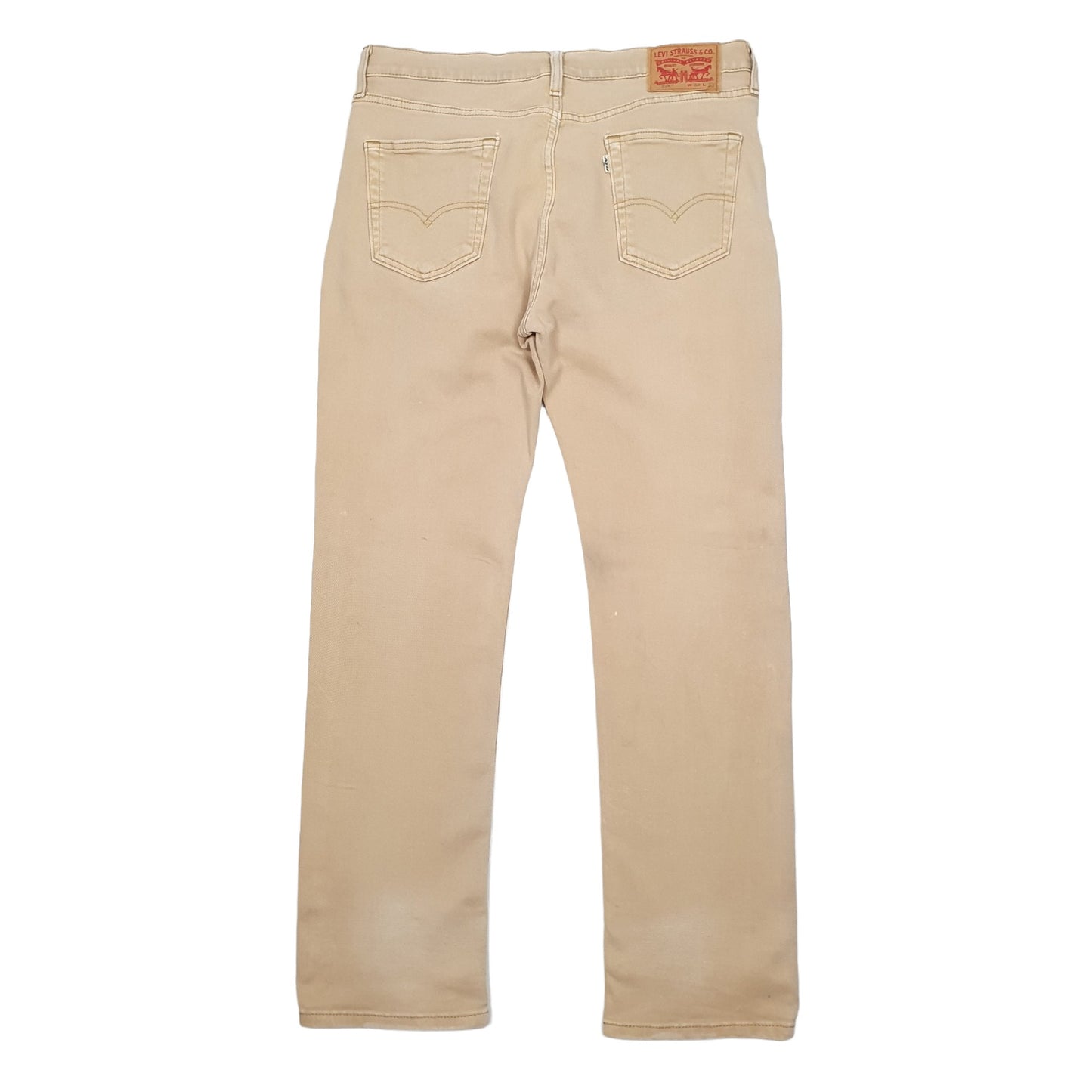 Levis 514 Straight Fit Jeans W34 L32 Beige