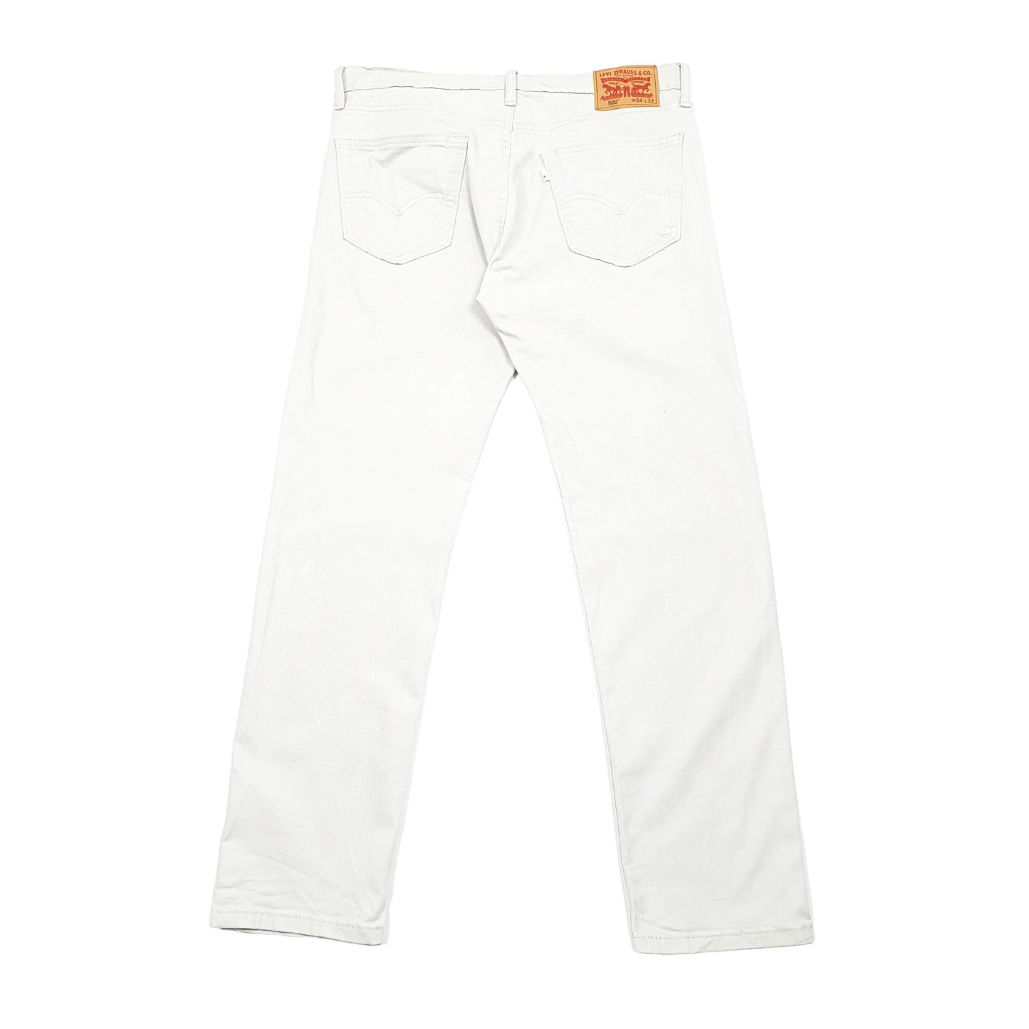 Levis 502 Regular Fit Jeans W34 L32 White