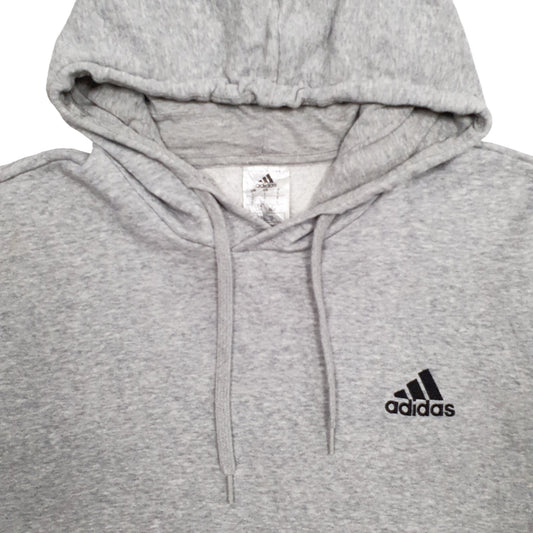 Mens Grey Adidas Hoodie Jumper