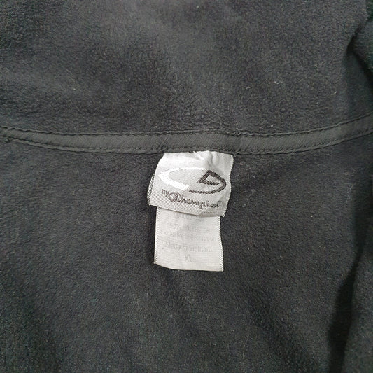Mens Black Champion Full Zip Jumper