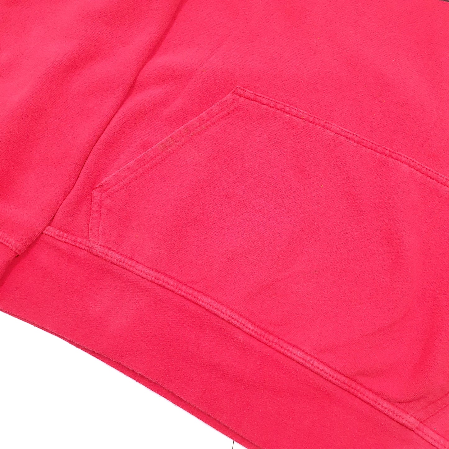 The North Face Spellout Hoodie L Red