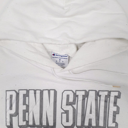 Mens White Champion Penn State Nittany Lions USA College Hoodie Jumper