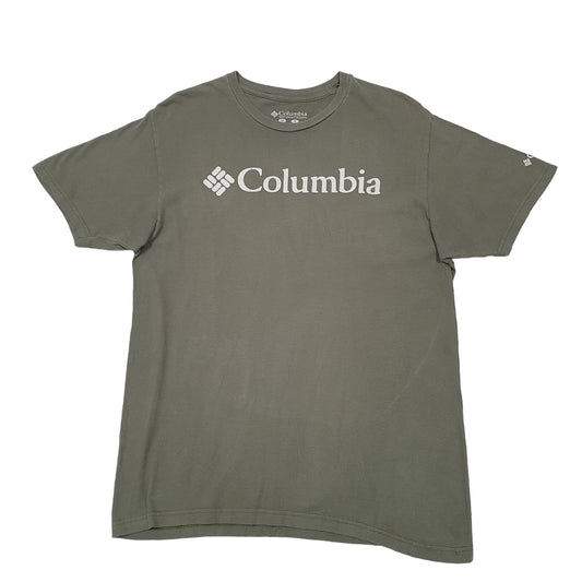 Mens Khaki Columbia Sportswear Short Sleeve T Shirt