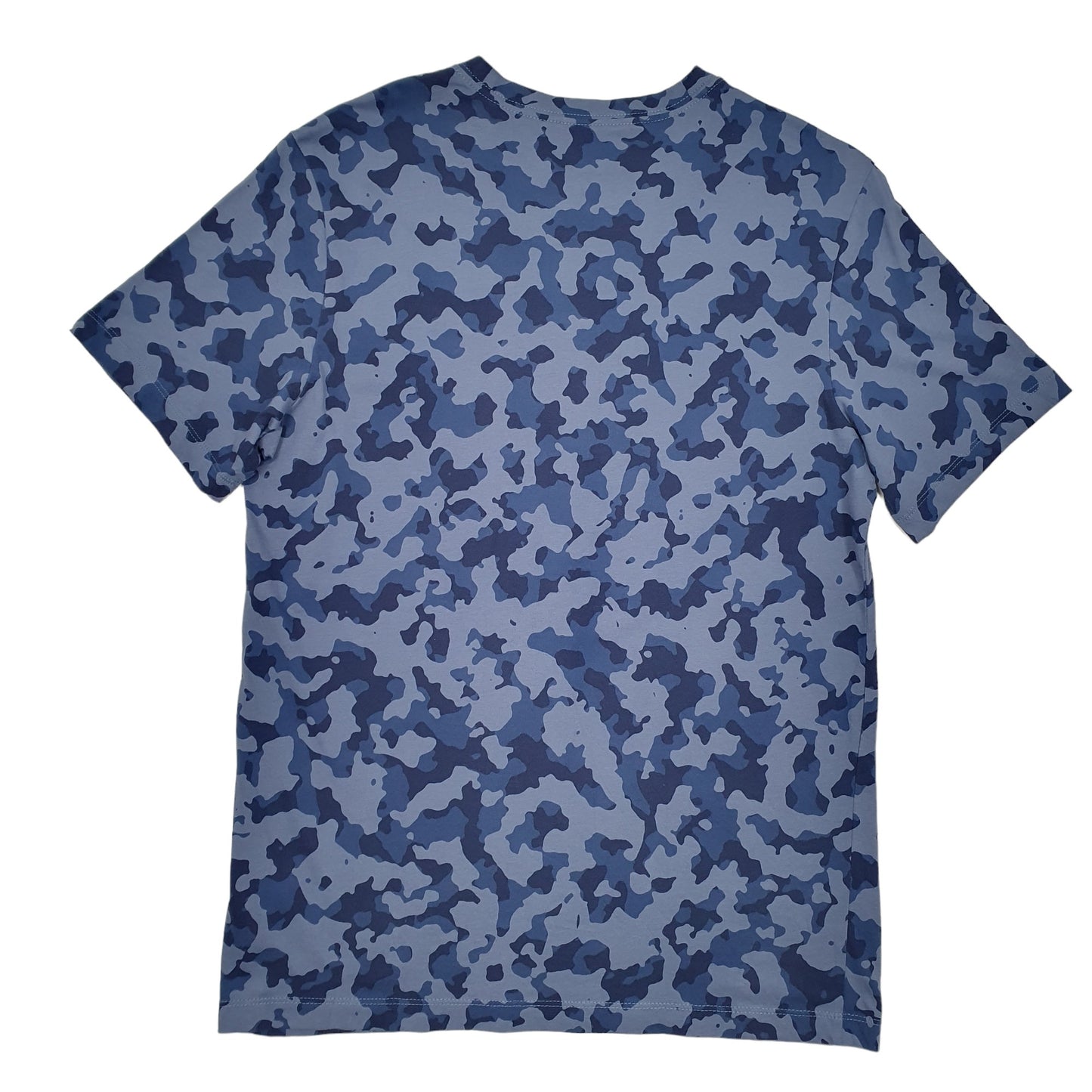Nike Camouflage Short Sleeve T Shirt Blue