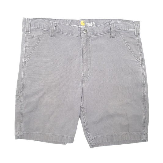 Mens Grey Carhartt Relaxed Fit Work Wear Carpenter Shorts