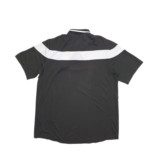 Adidas MB Basketball Climalite Short Sleeve Polyester Polo Shirt Black