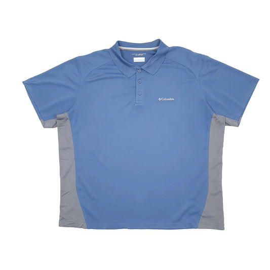 Columbia Sportswear Active Short Sleeve Polyester Polo Shirt Blue