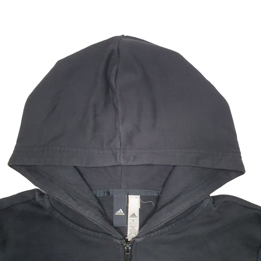 Mens Black Adidas Full Zip Jumper