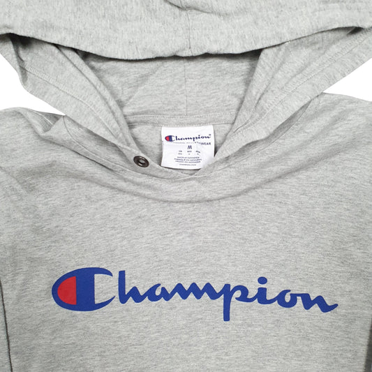 Mens Grey Champion Hoodie Jumper