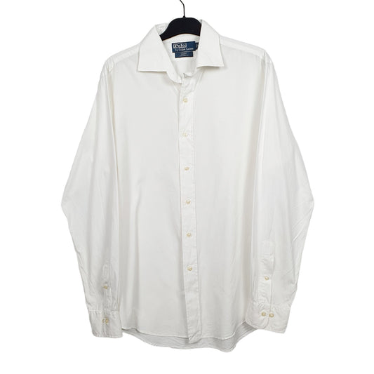 Mens White Ralph Lauren Long Sleeve Shirt
